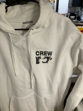 5SOS Unisex Crew White Hoodie North American Tour 2019 Size X Large